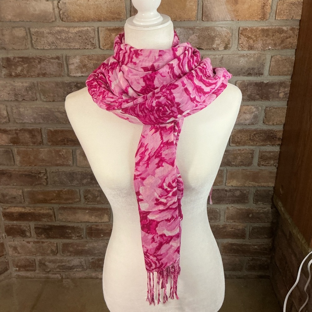 ISAAC MIZRAHI LIVE! Floral Scarf - Picture 3 of 6